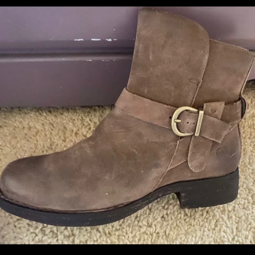 Born Syd Ankle Boots, Brown suede, Women's size 6